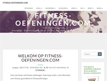 Tablet Screenshot of fitness-oefeningen.com